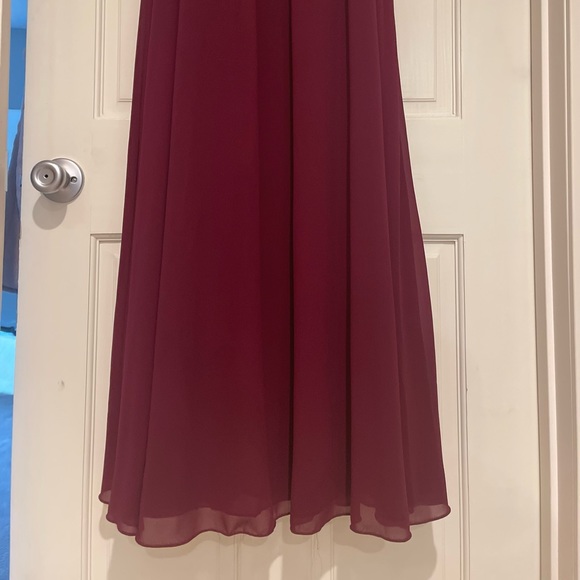 Lulu’s Forever and Always Burgundy Lace Maxi Dress - Picture 12 of 13